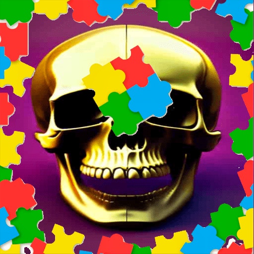 Skull Picture Scramble Challenge